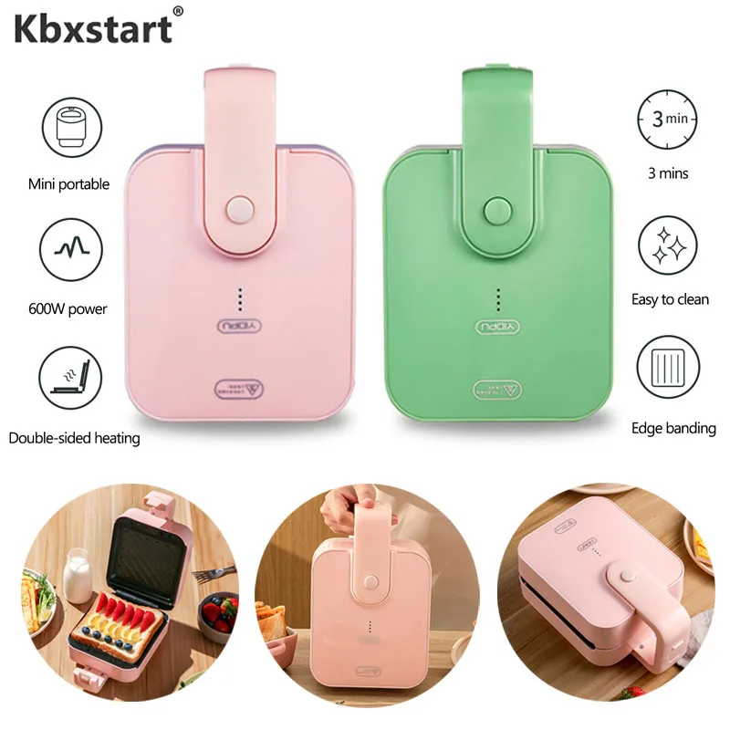 220V Electric Sandwich Maker Waffle Maker Toaster Baking Multifunctional Breakfast Machine Pancake Sandwichera Multibaker 650W