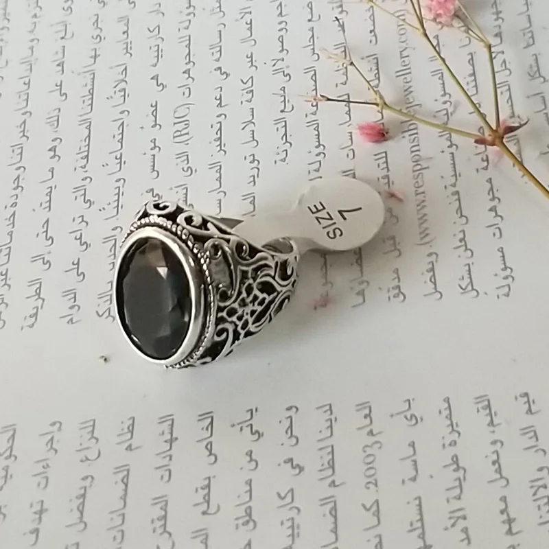 Лучшая цена новые модные кольца для мужчин с камнем античное серебряное покрытие кольцо для вечерние винтажные кольца, бижутерия 31057
