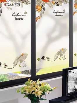 

Custom Size Static Cling Window Film Autumn Style Decorative Privacy Protection Frosted Glass Sticker For Window Door Cabinet
