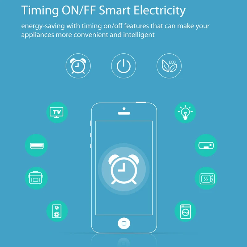 WiFi UK Smart разъём ПДУ 2,4 ГГц один ключ подключить вилку и играть для умного дома AS99