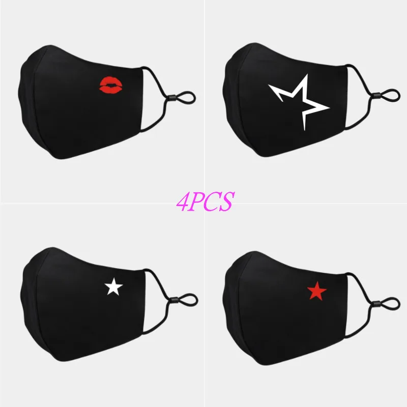 

3D Creative Funny Printing Outdoor Mask Cotton Material Mouth Mask Filter Windproof Masks Washable Reusable Face Mask