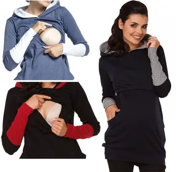 

Nursing top breastfeeding clothing for pregnant women long sleeve Maternity clothing M216