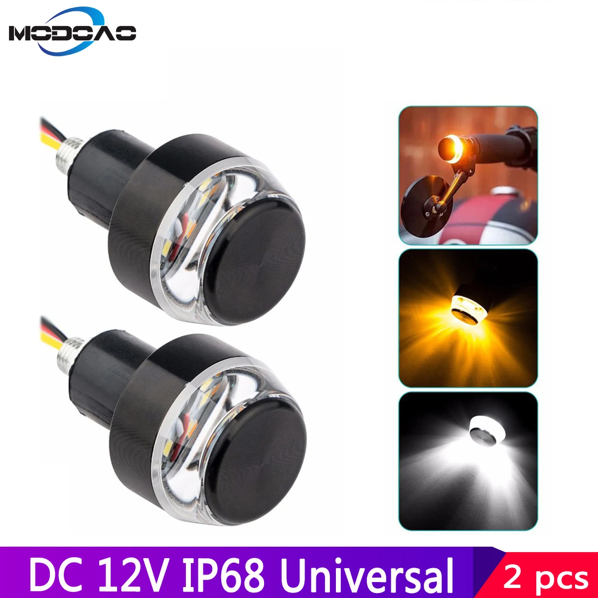 

Световой сигнал на руль мотоцикла, 22 мм, 2 шт.