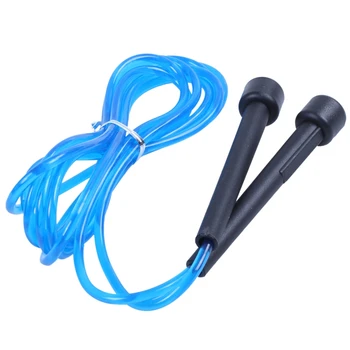 

BLACK BLUE PLASTIC SKIPPING ROPE JUMP SPEED EXERCISE ROPE FITNESS