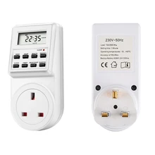 LCD Display Digital Time Switch Timer With UK Plug Socket Weekly Programmable Electronic Digital Timer Switch 13A 230V 50Hz LCD Display Digital Time Switch Timer With UK Plug Socket Weekly Programmable Electronic Digital Timer Switch 13A 230V 50Hz