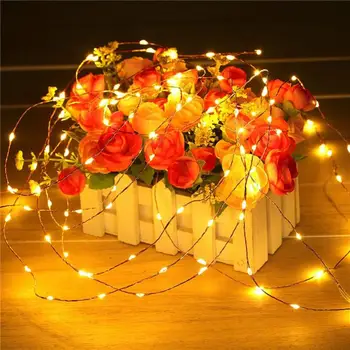 

Copper Wire LED Fairy Garland Home Decoration Battery USB String Lights