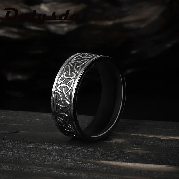 Cool Stuff Stainless Steel Odin Norse Viking Anel Amulet Rune Couple Knot  Rings For Men Women Words Retro Jewelry Osr1050 - Rings - AliExpress
