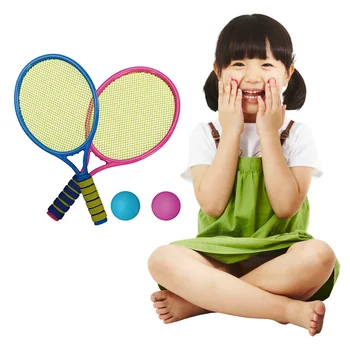 

Kids Tennis Racket Play Set 2 Matching Balls Outdoor Exercise Children's Fitness Equipment new