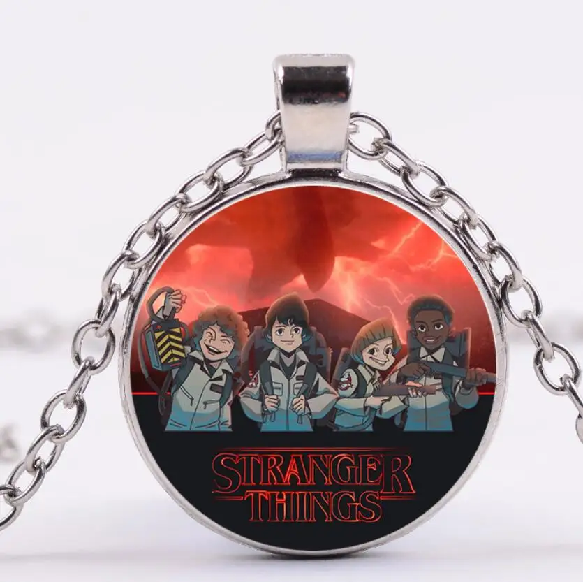 Anime Movie Stranger Things Toy Figure Eleven Dustin Mike Nancy Demogorgon Cosplay Keychain Necklace Kids Toys Gifts - Color: 14