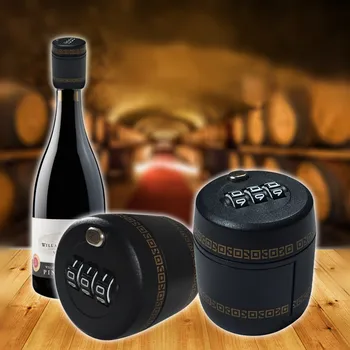 

Plastic Bottle Password Lock Combination Lock Wine Stopper Vacuum Plug Device Preservation For Furniture Hardware