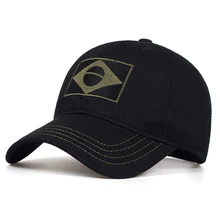 New Tactical Brasil Bandeira de Proteção Solar Cap Snapback Boné De Beisebol Dos Homens de Verão Masculino Moda Casual Golf Chapéu de Basebol Chapéu Airsoft