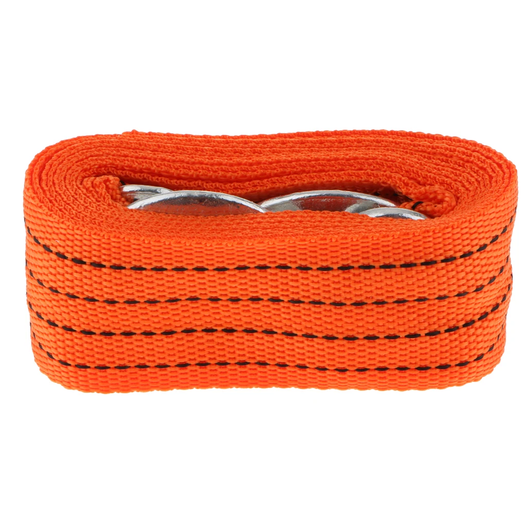 3m Heavy Duty Tow Strap With Hooks 10,000 Lb Break Strength 1.8 X 118'' Rope Tow Strap with Safety Hooks
