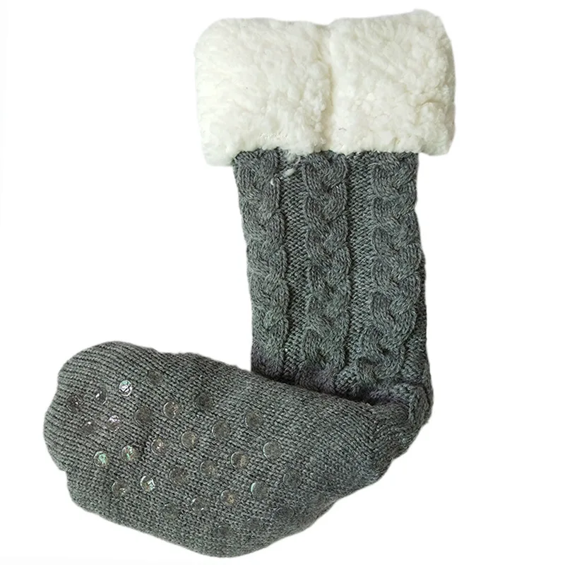 1 пара алюминиевых носков, сохраняющих длинные ноги, теплоизоляционные волокна, носки-тапочки, ультраплюшевые носки-Тапочки