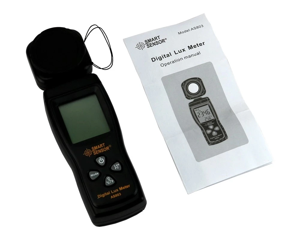 200,000 Lux Digital Luxmeter Luminometer Photometer Light Meter Lux / FC Meter for for measuring illuminance 6