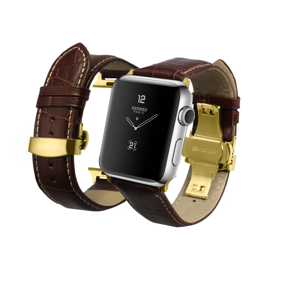Ремешок для часов из специальной коровьей кожи для Apple Watch, ремешок для часов 44 мм, 40 мм, 42 мм, 38 мм, серия 4, 3, 2, 1, iWatch, ремешок для часов