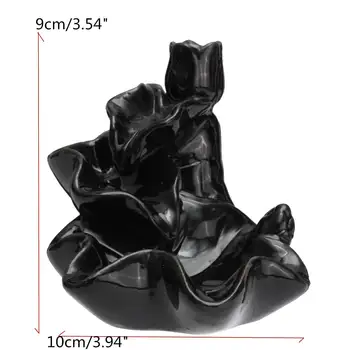 

New Ceramic Backflow Censer Incense Burning Candle Aromatherapy Furnace Cone Diffuser Holder Buddhist Zen Censer incenso Home De