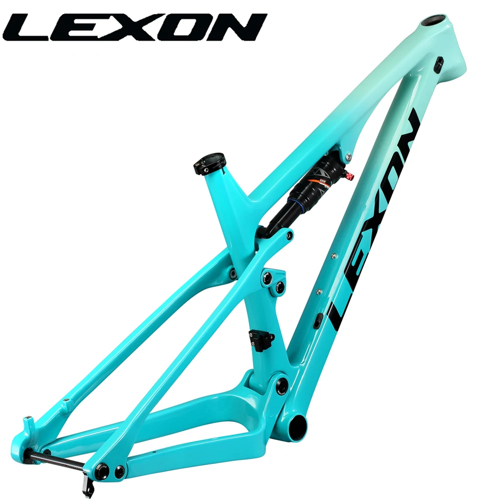 US $577.17 2020 LEXON Full Suspension Frame Thru Axle Boost 12148 29er BB92 Carbon mtb Frame Carbon frame XC frame MTB frame