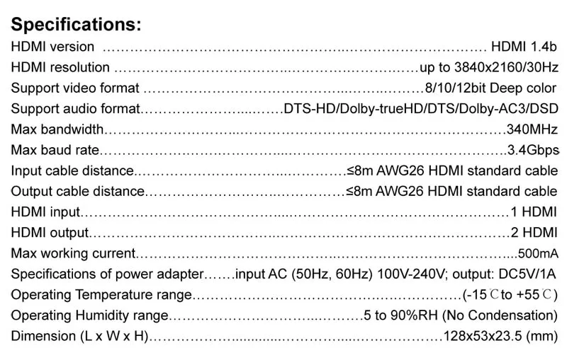 HDMI 2,0 переключатель сплиттер 2x2 3D с оптическим R/L аудио поддержка 4K 60Hz 1080P 4K x 2K 1X2 HDMI сплиттер 1x4 для PS4 ноутбука ПК к телевизору