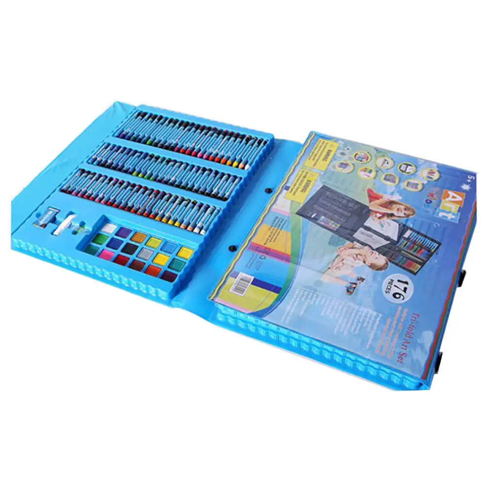

176PCS/SET Compact Size Drawing Pencil Watercolor Pen Set Student Painting Art Supplies Environmental Protection Colour Pen
