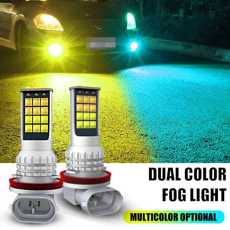 

2Pcs H8 H11 H3 HB4 9006 HB3 9005 Strobe Fog Lights Bulb 1200LM Car Daytime Driving Running Lamp DRL Auto Leds Light 12V flashing