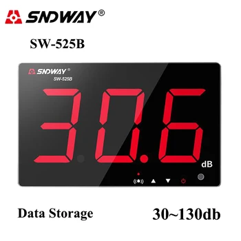 

SNDWAY Digital Sound Level Meter 30~130dB Online Monitor for Bar Indoor/Office/Home Wall Hanging Type Noise Decibel Meter Tool
