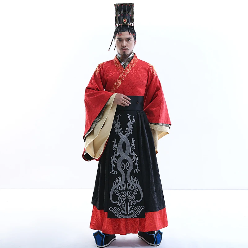 Hanfu мужское традиционное китайское платье для косплея древний дракон мантия Hanwu