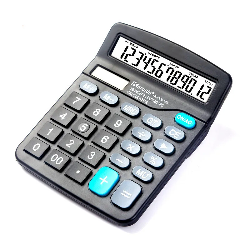 

Solar Calculator 12 Bit Function Student Office Stationery Calculator 120*150*45mm >6 Years Old H1211