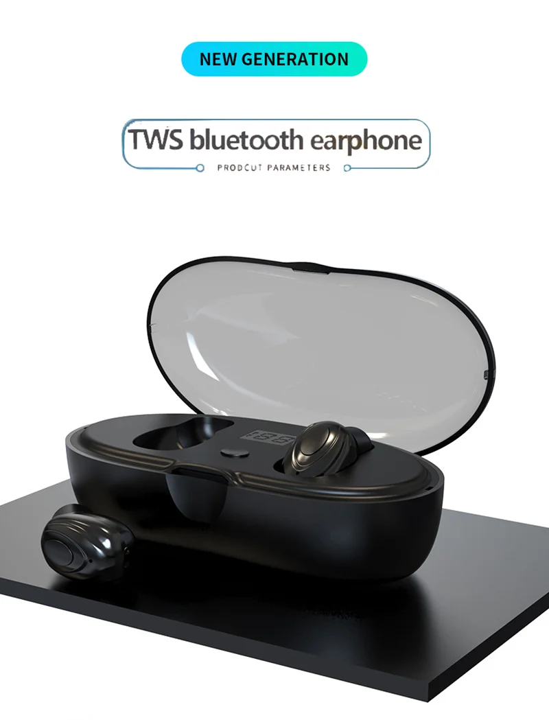 OGYA, беспроводные TWS 5,0, Bluetooth, стерео наушники, беспроводные наушники, наушники, 3300 мАч, светодиодный, умный, внешний аккумулятор, держатель для телефона W23