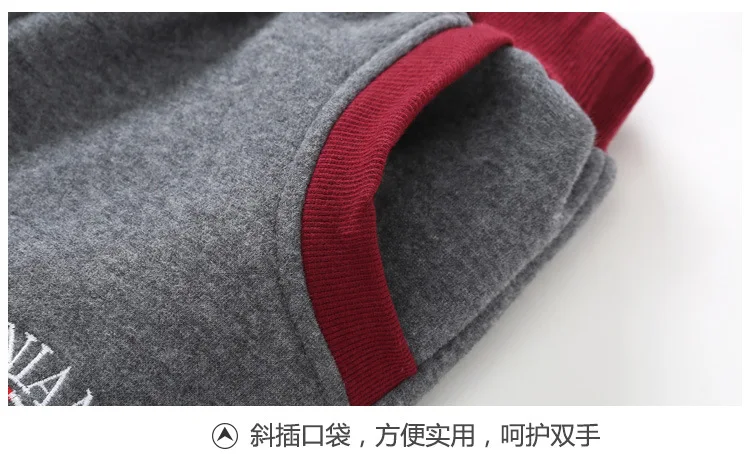 Нижнее белье для мальчиков из двойной Слои; брюки с добавлением бархата для малышей, Детские хлопковые брюки толстые теплые зимние большие спортивной одежды для мальчиков, спортивная одежда Детский жакет из денима для девочки; повседневные штаны