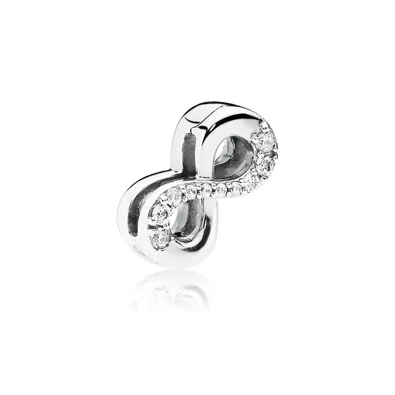 GChic S925 неограниченная Любовь Браслет Набор сделай сам бисер подвеска Fit Браслет reflexions для Pandora браслет женский модный браслет