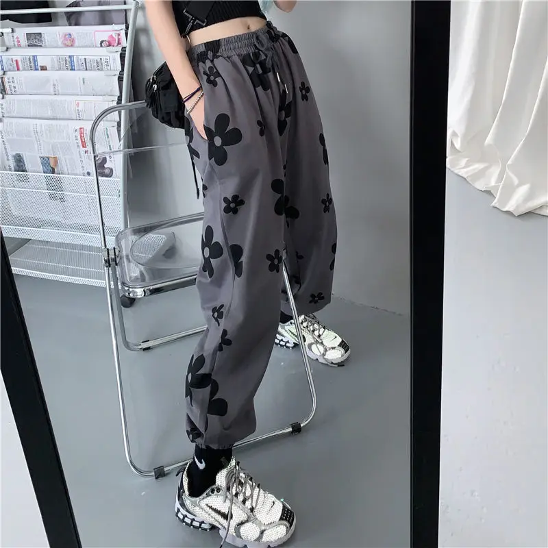 Aries-pantalones de chándal de Hip-Hop para mujer, Joggers con estampado de moda, ropa de calle, pantalones sueltos de cintura alta, chándal dulce, primavera 2021