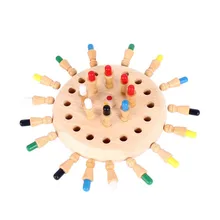 Детская Деревянная шахматная палочка с памятью, забавная настольная игра с блоком, обучающая цветная Когнитивная игрушка для детей