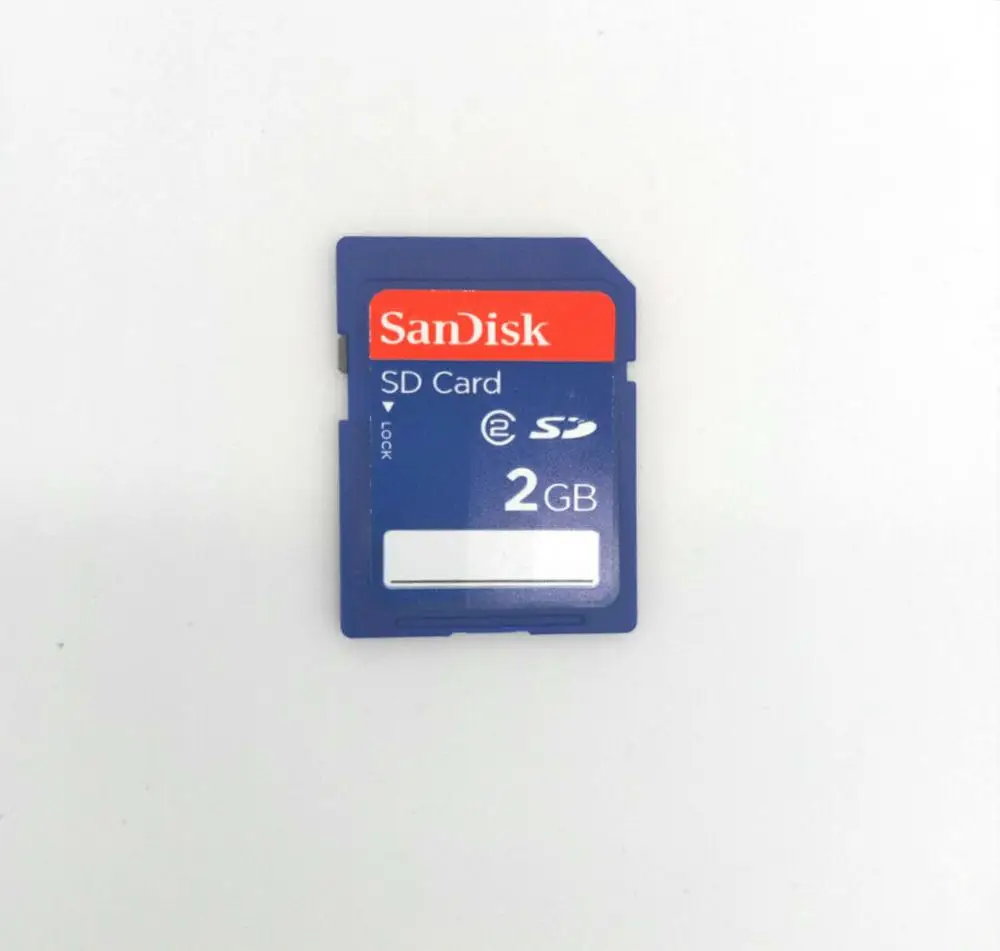 SanDisk 2GB SD безопасная цифровая карта памяти SDSDB-2048 синий стандарт подлинный б/у