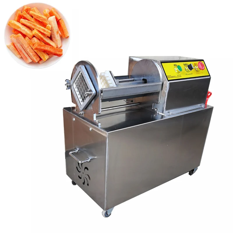 

Factory French fries cutter commercial electric potato chips slicer small vegetable fruit cutting machine 900W
