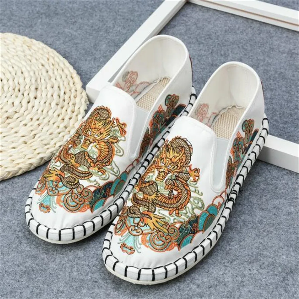 

Canvas Embroidery Shoes Flats Espadrilles Loafers Light Hard-Wearing Man Women Canvas Harajuku Rubber Shoe Zapatos Homme y1216