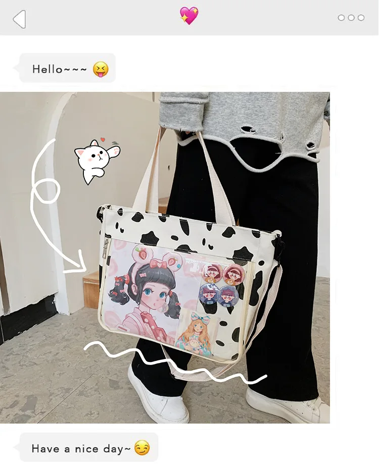 Ita Bag Japan Style 2020 New Cute Clear Removable Decorative Layer Cute Purse For Teens Girls Sweet Lovely Package Itabag qy052