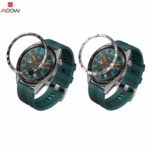 Ободок кольцо для huawei Watch GT/Active 46 мм ободок кольцо клейкая крышка против царапин металлические Смарт часы Роскошные носимые аксессуары