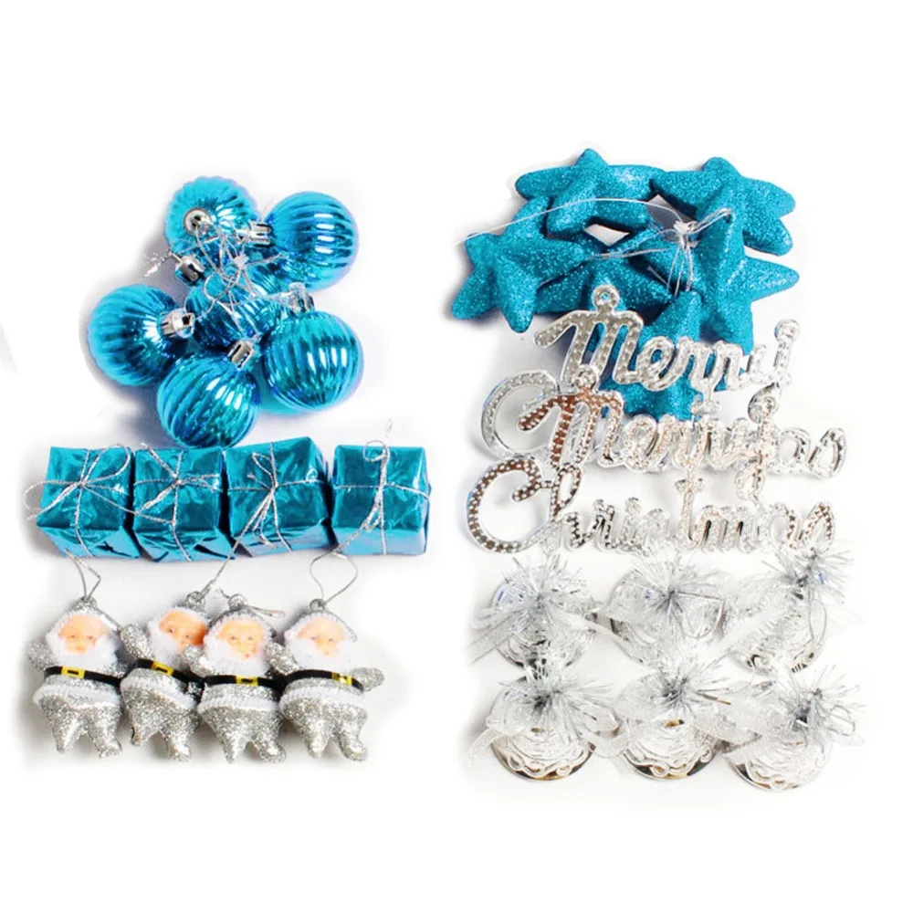 

28pcs/set Christmas Tree Decoration Pendant Christmas Ornaments Festive Party Home Supplies Drop Ornaments New