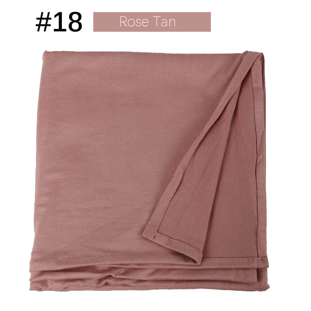 Muslim Women Premium Instant Cotton Jersey Hijab Scarf Jersey Hijabs Scarves With Hoop Pinless HeadScarves 53 colors