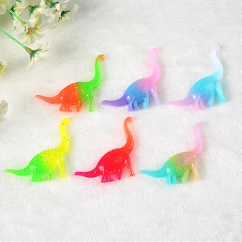 

10pcs 49*39mm Catoon dinosaur Flatback resin cabochon Colorful charms for pendant earring diy
