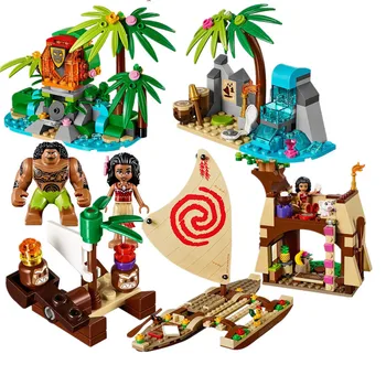 

515Pcs Vaiana Moanas Ocean Voyage Restore The Heart Of Te Fiti Set Building Blocks Maui Toys Compatible With Lepining Friends