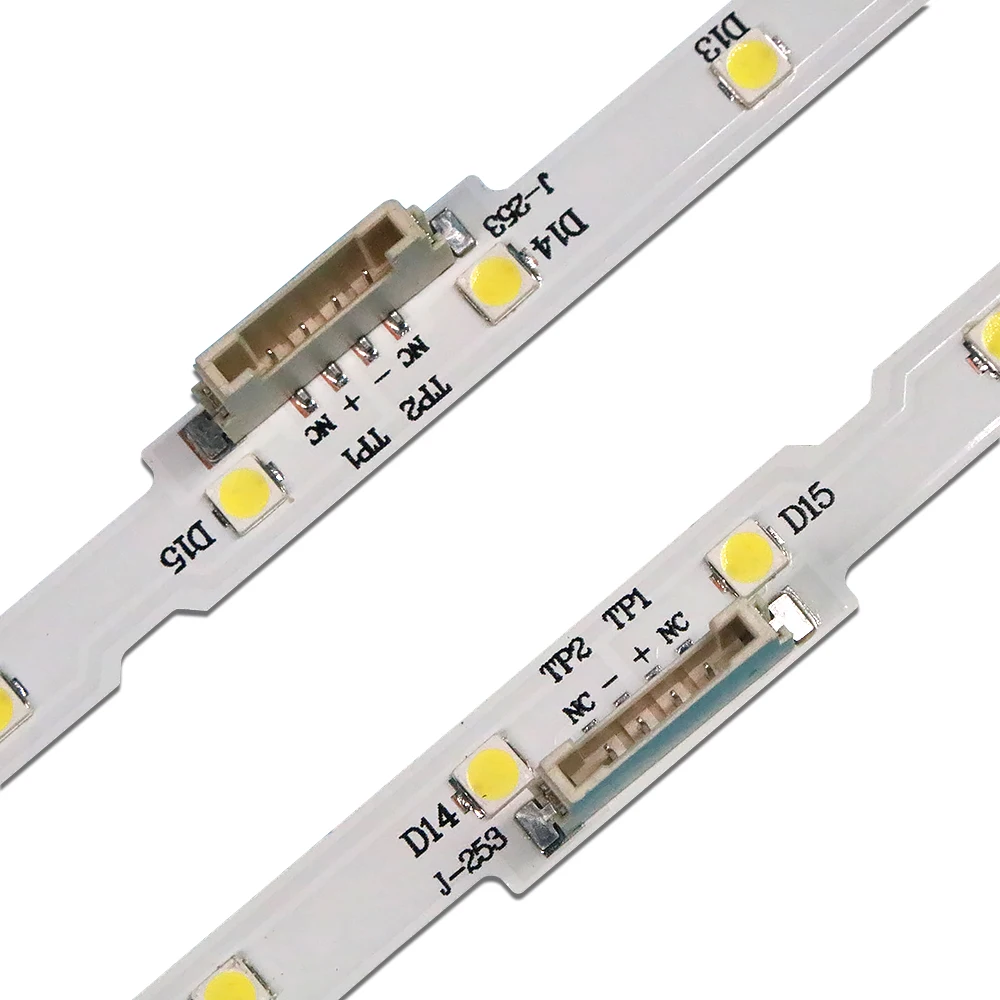 Novo 2 pcs faixa de luz de fundo led 28led para samsung ueembutida e embutida BN96-45954A ue43nu7100