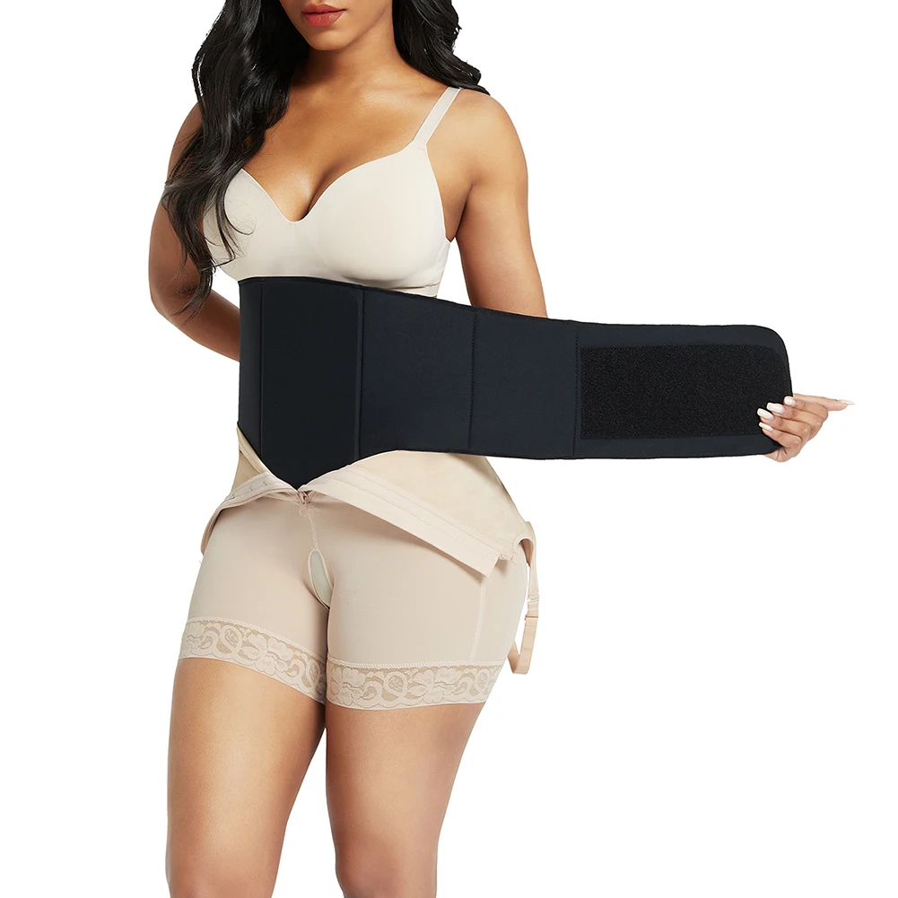 low back shapewear HEXIN Women Body Shaper bbl faja Beige Postpartum Recovery Compression Board Abdominal Board Flattering Ab Board Liposiction plus size shapewear