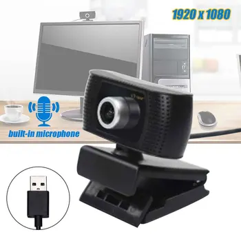 

HD Lens Built In Microphone Free Drive Clear Sound Online Teaching USB Port Wide Angle CMOS Manual Focusing Computer Webcam