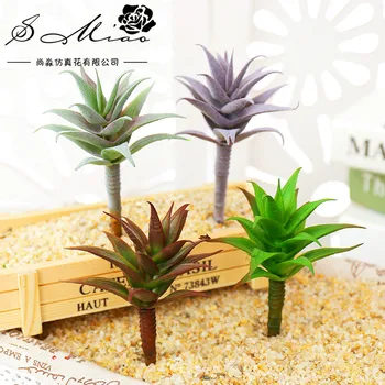 

Diy Home Garden Party Decoration Simulation Hard Aloe Succulent Plants Flying Grass Creative Flower Heads No Flowerpot 4pc/lot