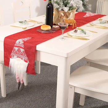 

Christmas Table Runner Home Hotel Dining Table Cover Cloth Party Holiday Decor