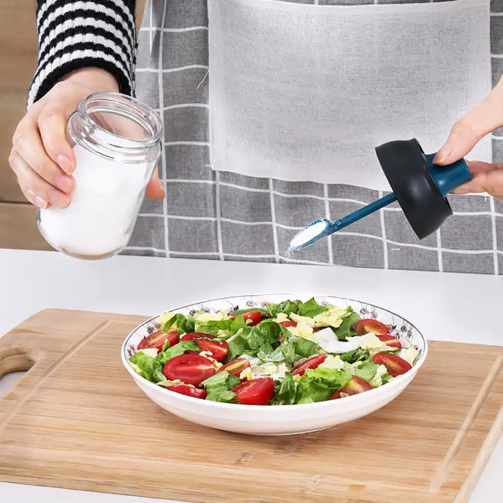 spice jar storage moisture proof lid spoon integral seasoning