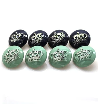 

25mm Environmental green&black mushroom button coat button 30pcs