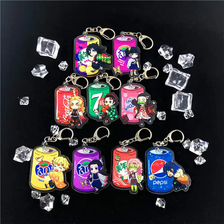 日本アニメ幽霊刃キーホルダークリエイティブアクリルバックパックペンダントバッグ装飾車のキーアクセサリーホット販売ギフト キーホルダー Aliexpress