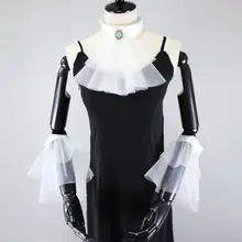 Модный пушистый кружевной сетчатый поддельный рукав манжеты зеленый бирюзовый декоративный ложный воротник